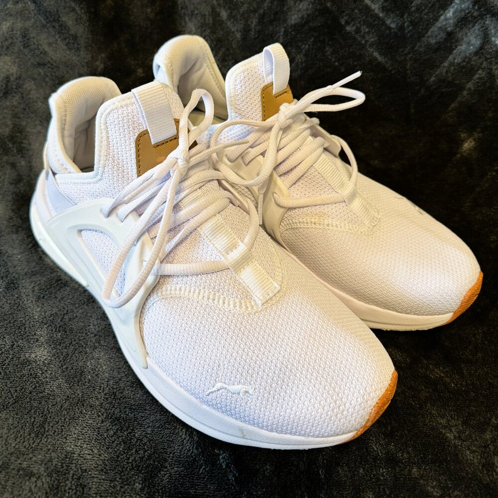 Puma Enzo Evolve 311196-02 Sneakers Men's 9 White Low Top Athletic Running Shoes